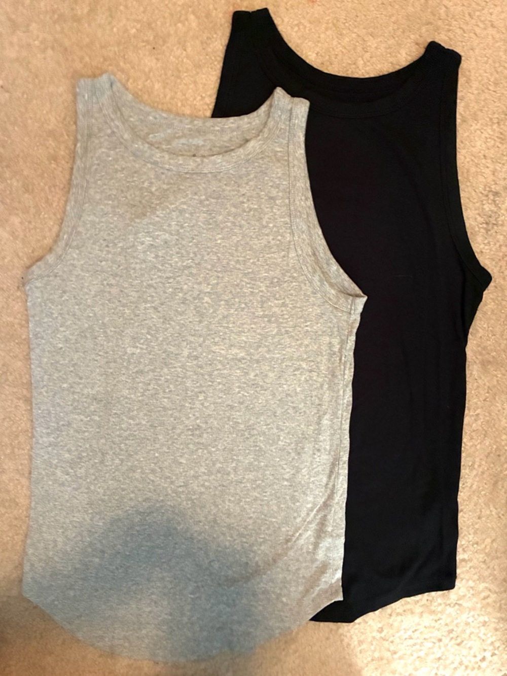 2pc Target a new day L Bundle - Gray & Black Tank Tops, Stretchy Soft Set